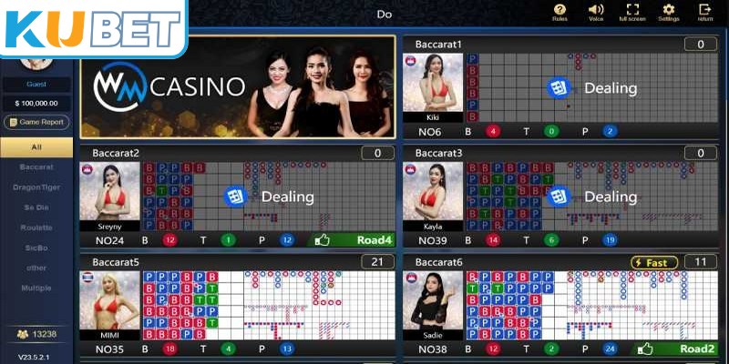 Những tựa game hot không thể bỏ qua tại sảnh WM Casino